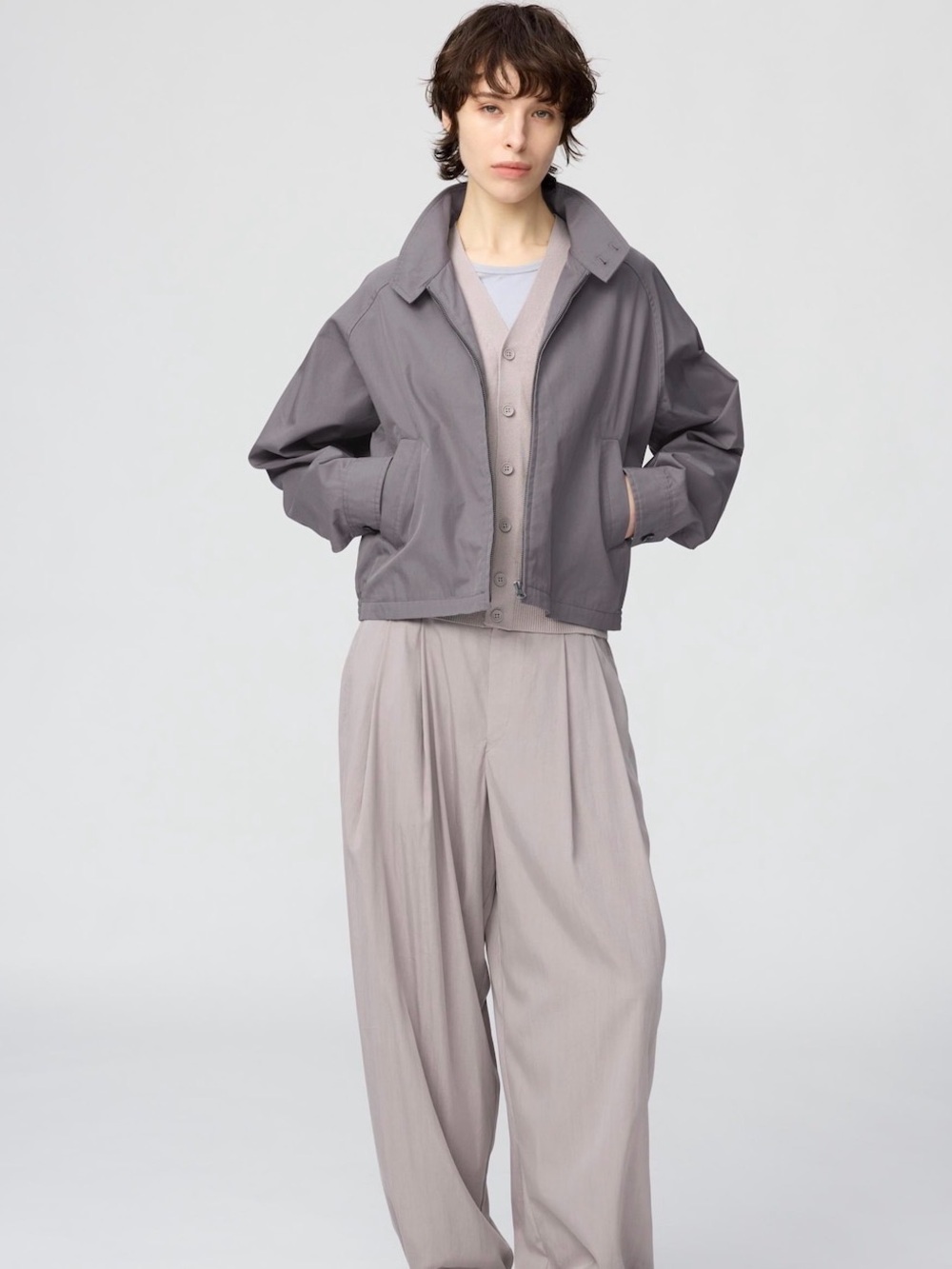 Uniqlo short blouson jacket spring 2026 - Picture 2 of 4